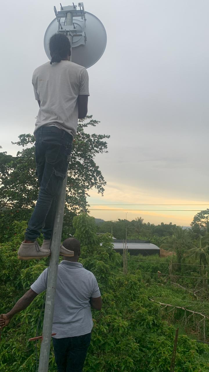 Xtrinet technician carrying out telecommunications field work