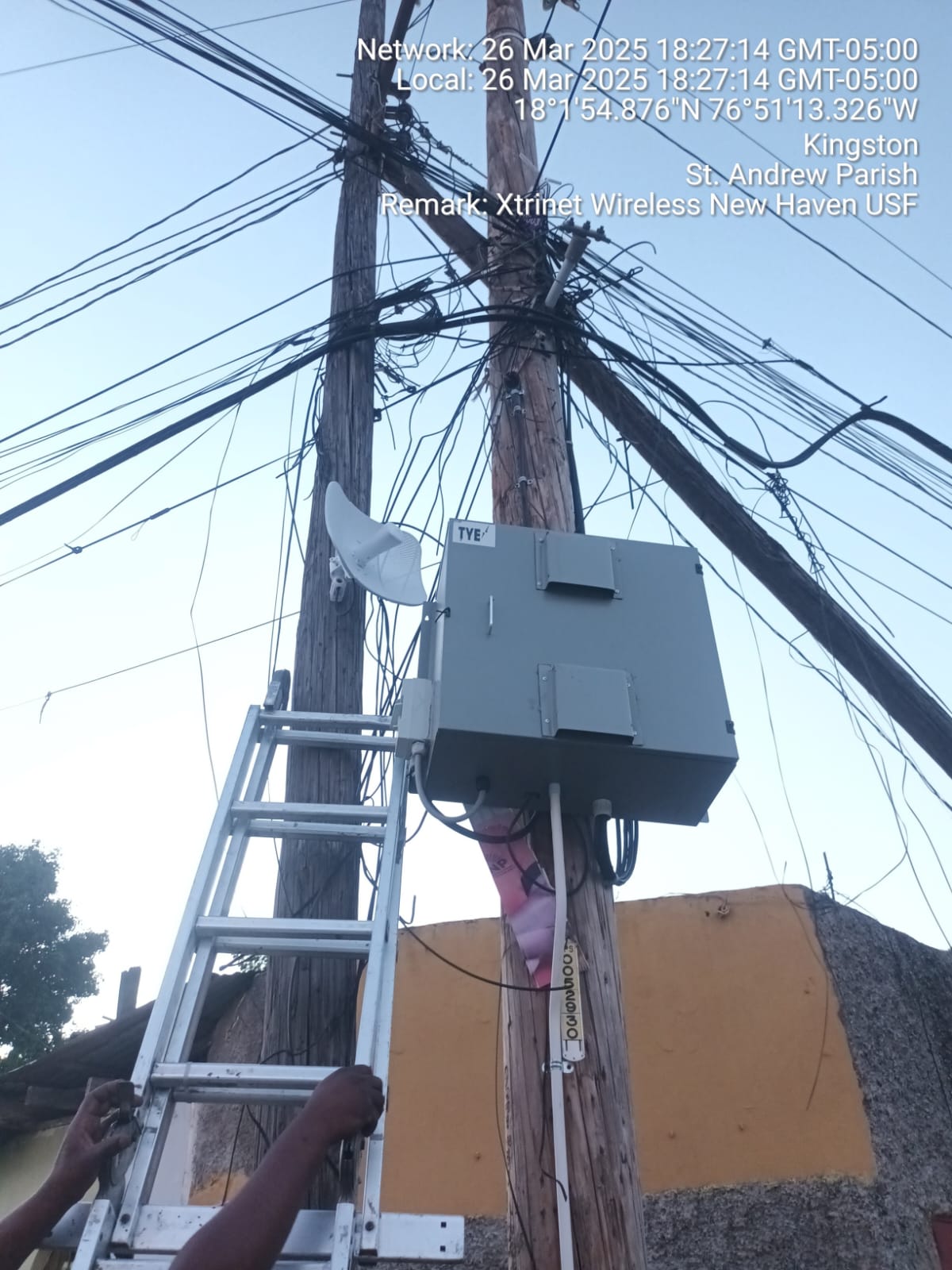 Xtrinet community Wi-Fi installation at New Haven