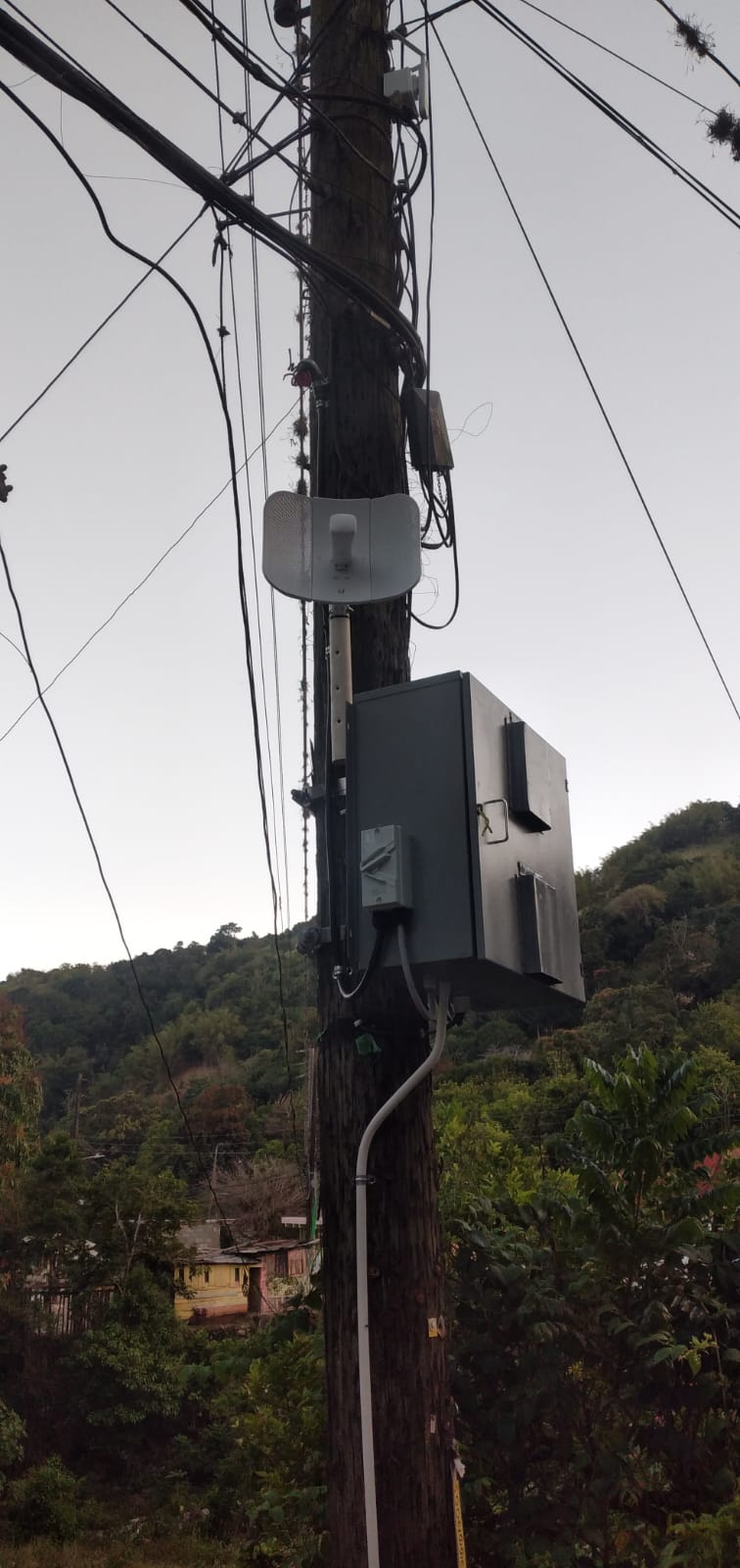 Xtrinet community Wi-Fi infrastructure installation in St Thomas, Jamaica