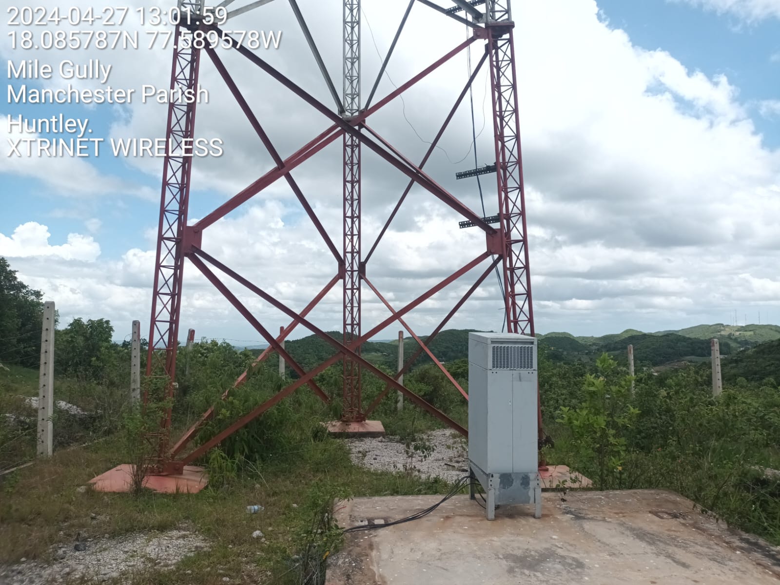 Tower infrastructure at Mile Gully Manchester